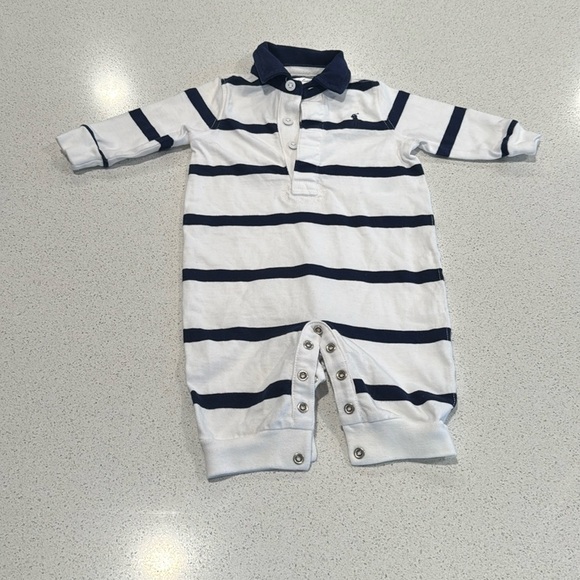 Ralph Lauren Other - Baby Boys Striped Cotton Jersey Rugby Coveralls 3M